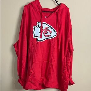 Fanatics NFL Women’s Size 4X Red Kansas City Chiefs Mahomes Jersey Hoodie NWT